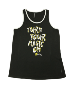 Sugar and Bruno® "Turn Your Magic On" Black Classic Tank for Kids & Adults
