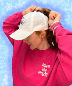 Cap for High Ponytails with "Dance the Magic logo
