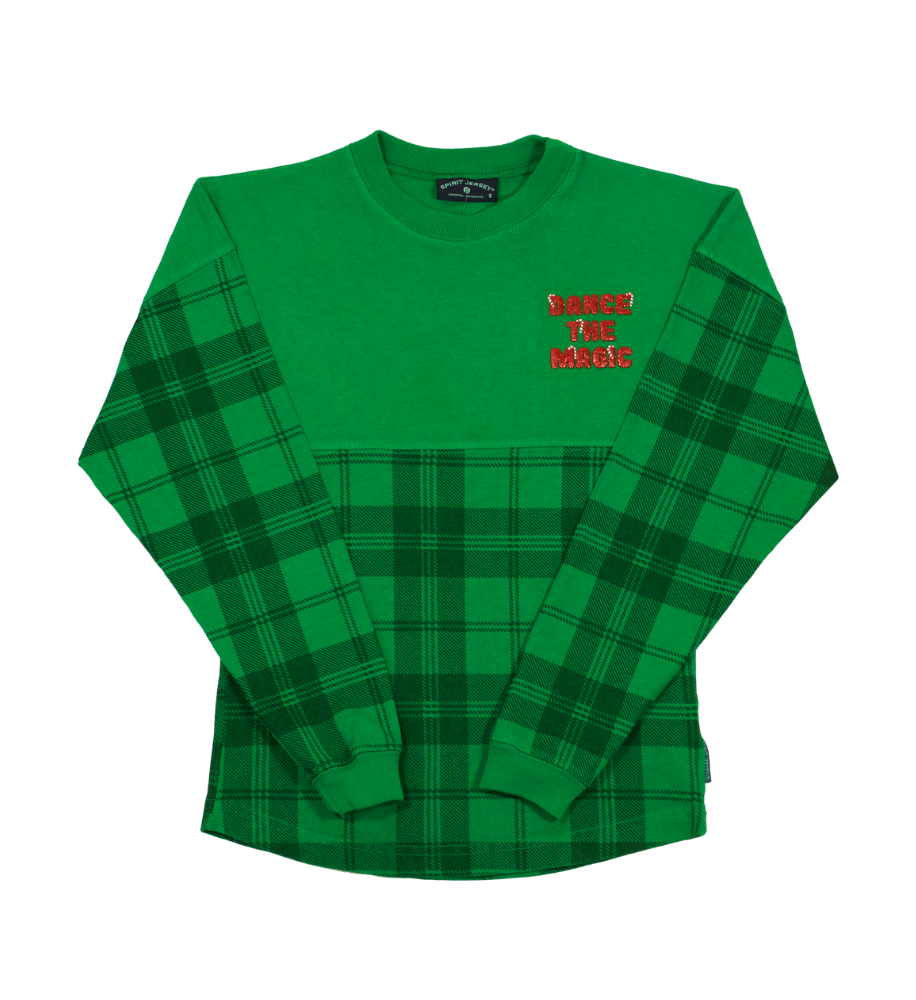 "Jolly" Green Plaid Spirit Jersey® for Kids - Image 2