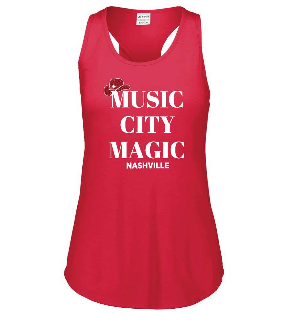 "Music City Magic" Red Tank for Women & Girls