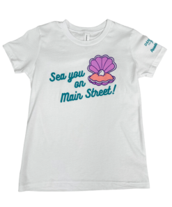 "Sea You On Main Street" White T-Shirt for Kids